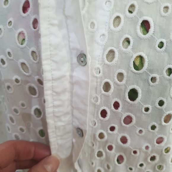 Sussan White Broderie Anglaise Shirt - Picture 4 of 7